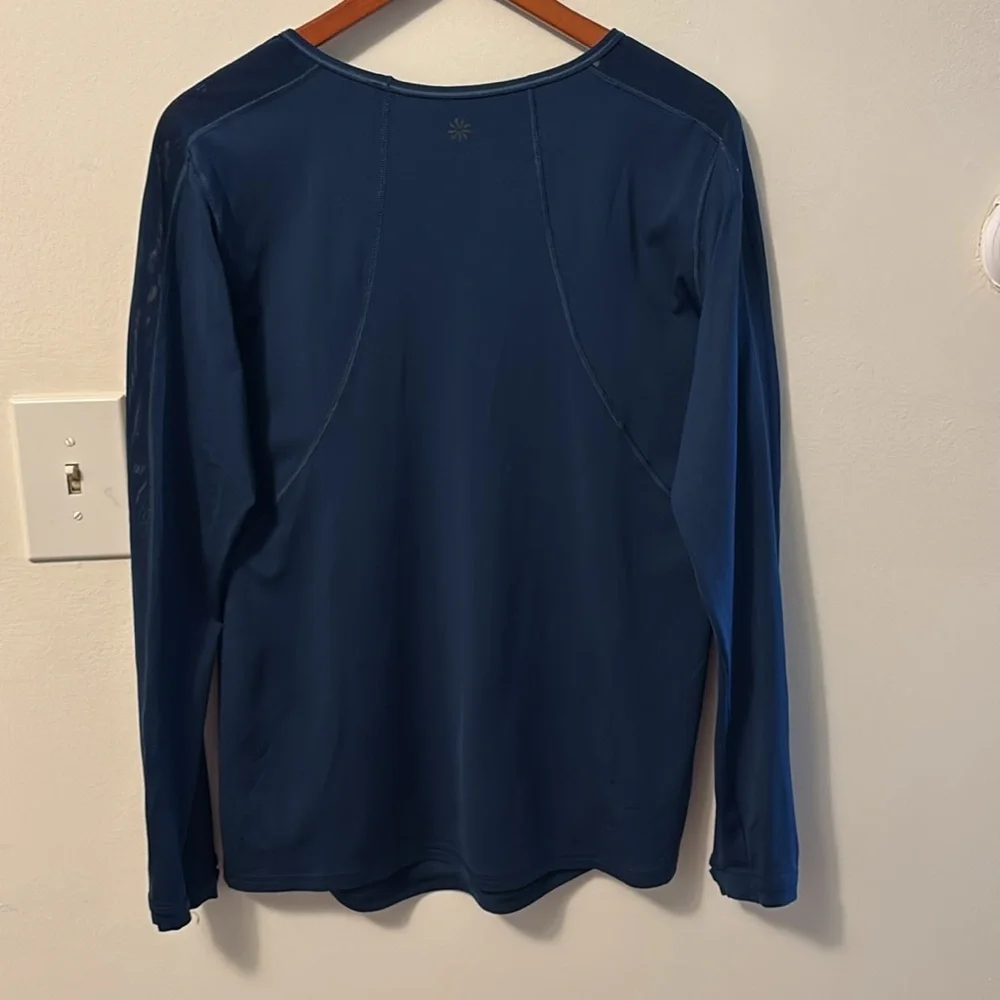 Athleta Deep Blue Long Sleeve Top